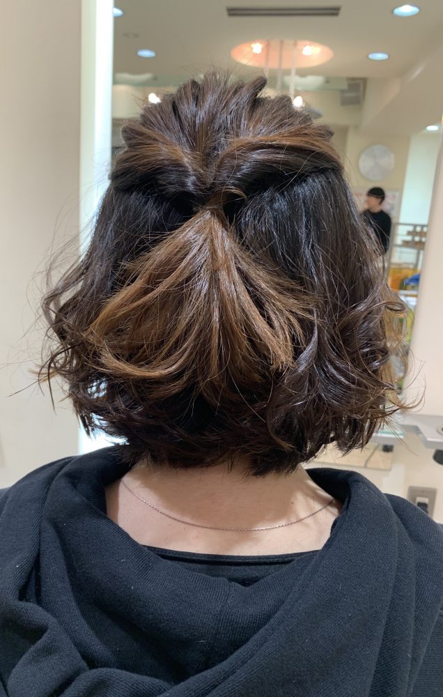 ヘアアレンジもしてます☆