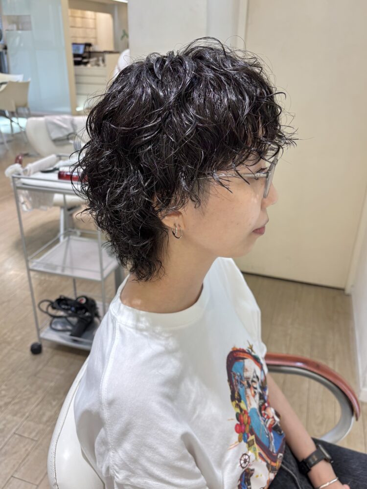 ウルフのパーマスタイル