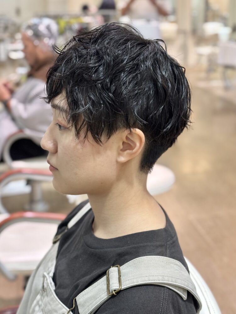 ベリーショートのパーマスタイル
